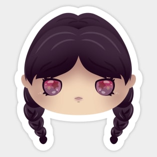 Cute Chibi Wednesday Sticker